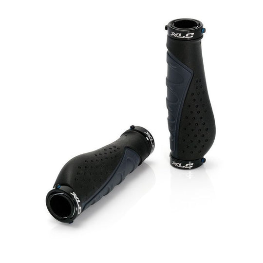XLC poignées ergonomiques GR-S07 140 mm noir/gris - Peloton GP