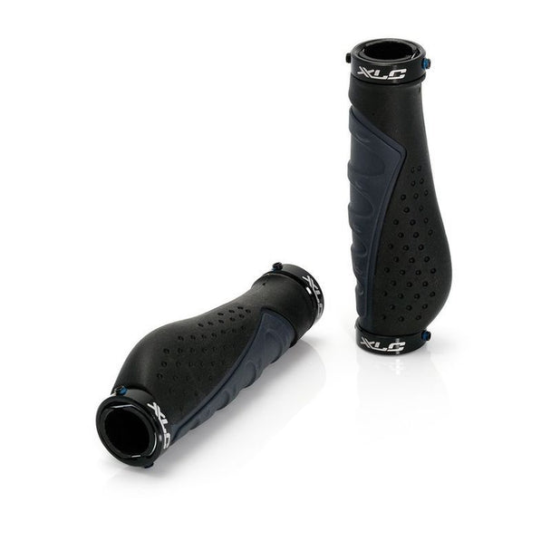 XLC poignées ergonomiques GR-S07 140 mm noir/gris - Peloton GP