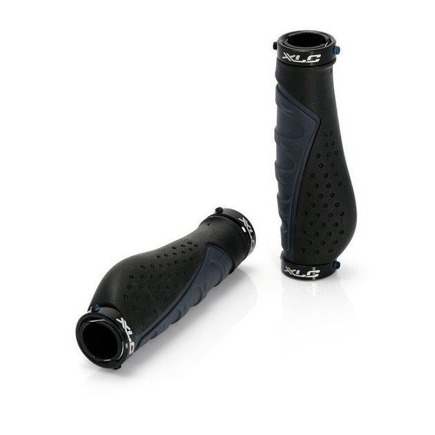 XLC poignées ergonomiques GR-S07 140 mm noir/gris - Peloton GP