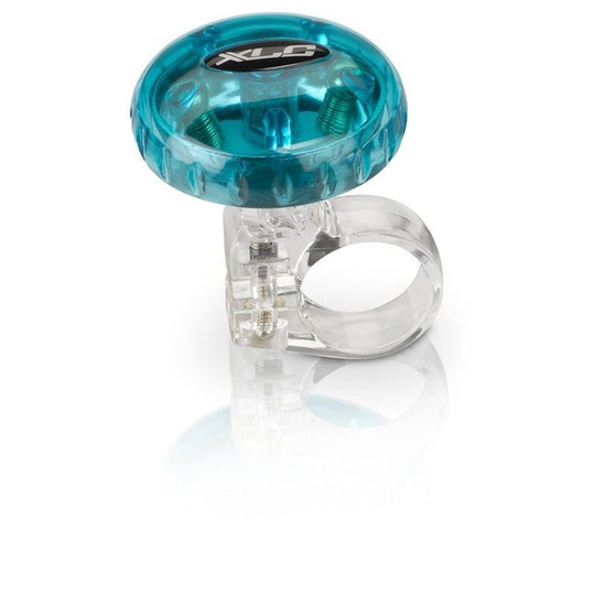 XLC Sonnette DD - M12 Transparente 36 mm Collier 22.2 mm Bleue - Peloton GP