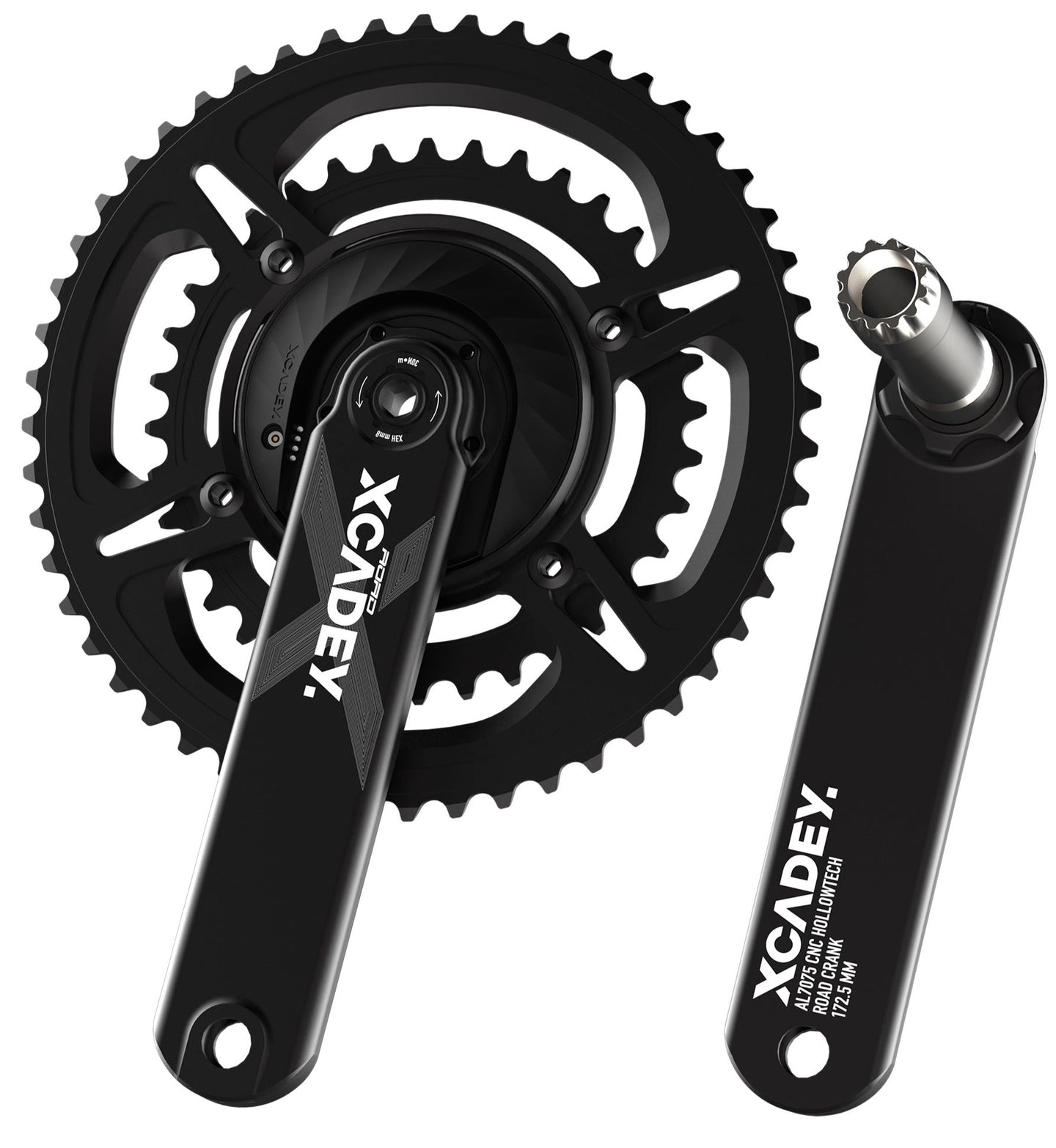 XPOWER CRANKSET 110BCD - 4S avec capteur de puissance avec plateaux - Peloton GP